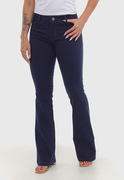 Calça Flare 7825 Azul Marinho