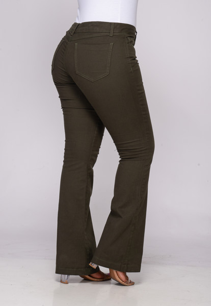 Calça Flare 7825 Verde Musgo