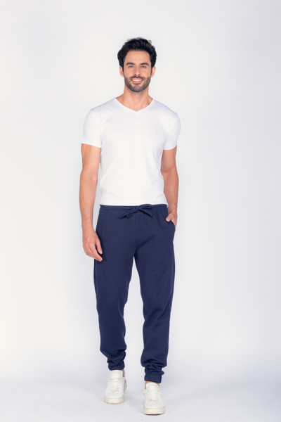 Calça Macaw 7859 Azul Moletom