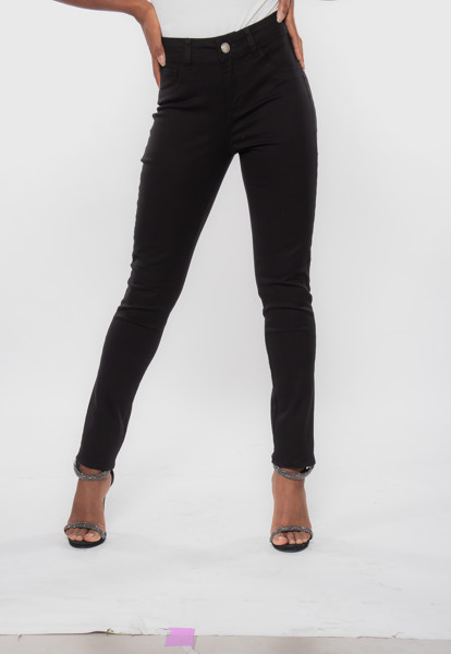 Calça 7861 Preta Bella Canvas (tecido Sem Memória)