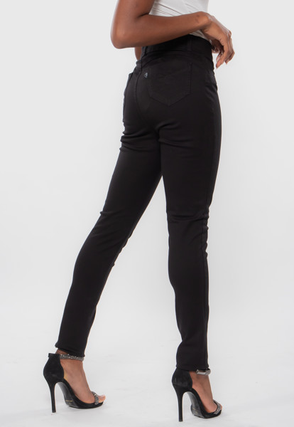 Calça 7861 Preta Bella Canvas (tecido Sem Memória)