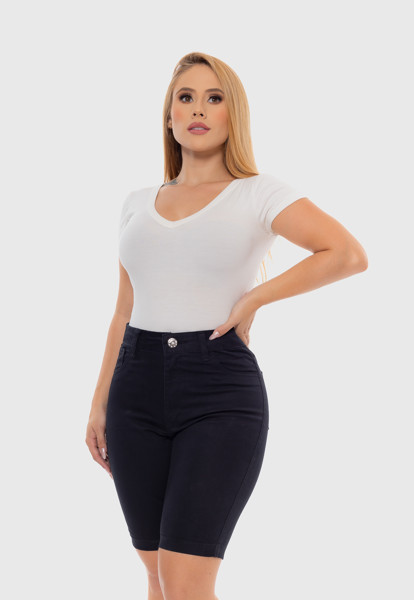 Bermuda Feminina 7883 Preto