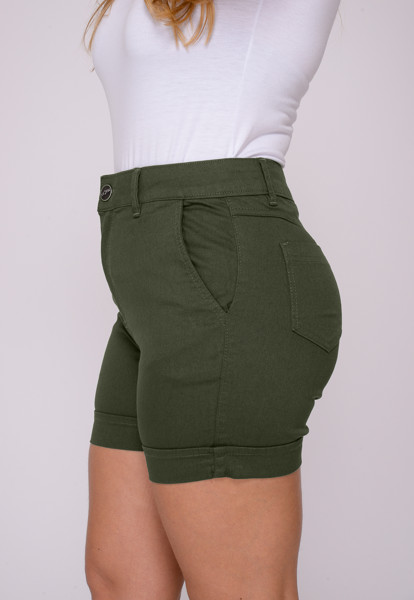 Shorts Feminino 7925 Verde Musgo