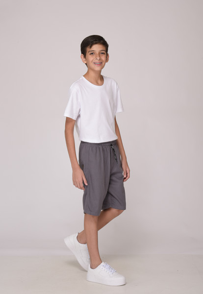 Bermuda Juvenil 7932 Cinza