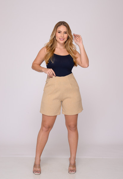 Shorts Feminino 7946 Bege