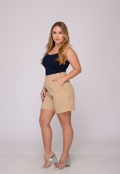 Shorts Feminino 7946 Bege
