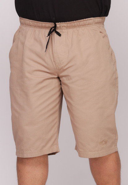 Bermuda Macaw 7511 Bege Elástico Plus Size Sarja