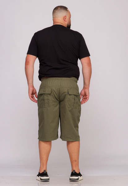 Bermuda Macaw 7511 Verde Elástico Plus Size  Sarja