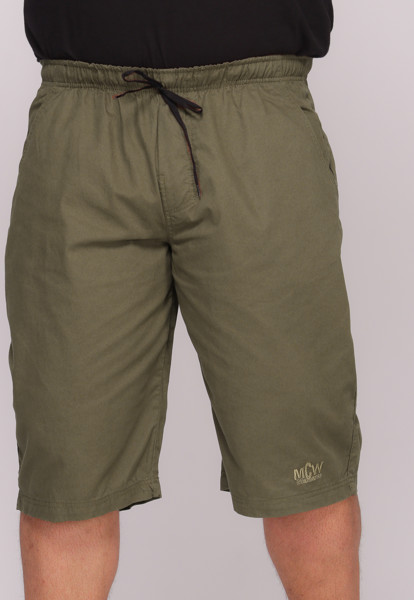 Bermuda Macaw 7511 Verde Elástico Plus Size  Sarja