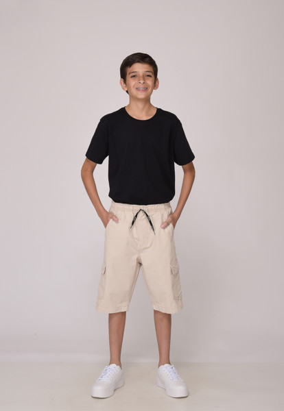 Bermuda Juvenil 7908 Bege Claro