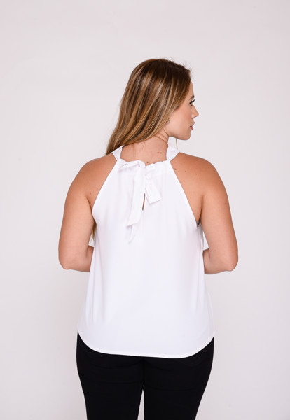 Blusa Feminina Gola Boba 7954 Branco