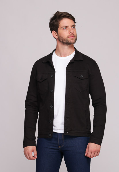 Jaqueta 7923 Preto Sarja