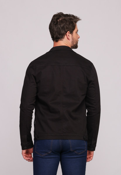 Jaqueta 7923 Preto Sarja