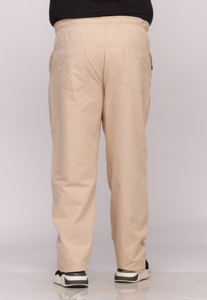 Calça Macaw 7734 Bege Plus Size Sarja