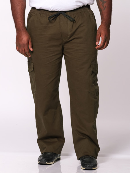 Calça Macaw 7868 Verde Musgo Plus Size Sarja Cor:verdemusgo;tamanho:gg