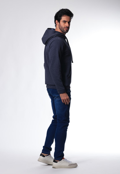 Blusa Moletom 7892 Azul Mescla