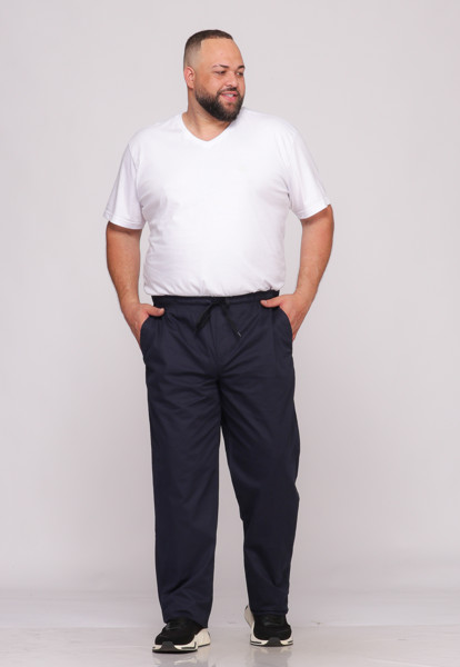 Calça Macaw 7734 Azul Plus Size Sarja