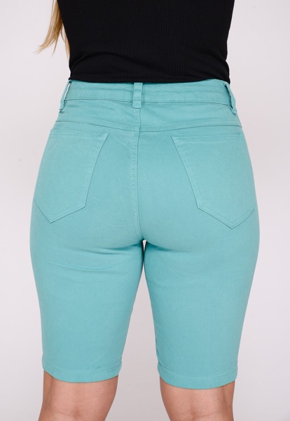 Bermuda Feminina 7883 Turquesa Cor:turquesa;tamanho:36