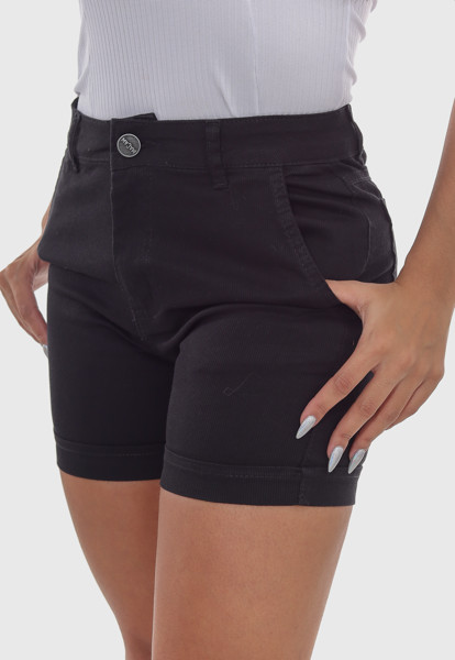 Shorts Feminino 7925 Preto Cor:preto;tamanho:36