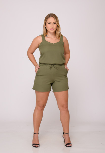 Conjunto Feminino 7938 Army Green Cor:army Green;tamanho:g