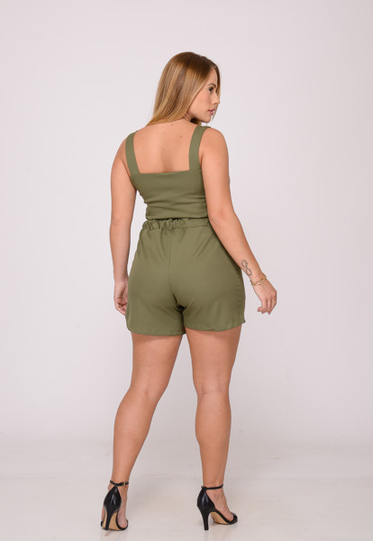 Conjunto Feminino 7938 Army Green Cor:army Green;tamanho:g