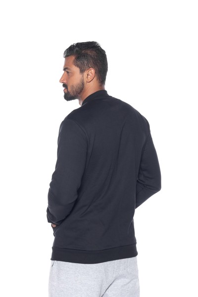 Bomber Moletom 7862 Preta Cor:preto;tamanho:p