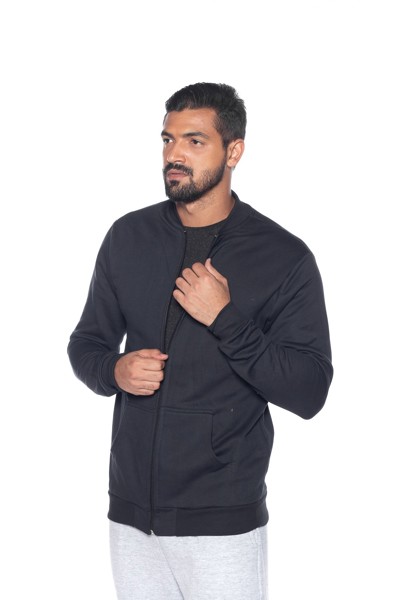 Bomber Moletom 7862 Preta Cor:preto;tamanho:p