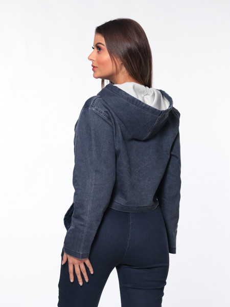 Blusa Cropped 7896 Azul Cor:azul;tamanho:p