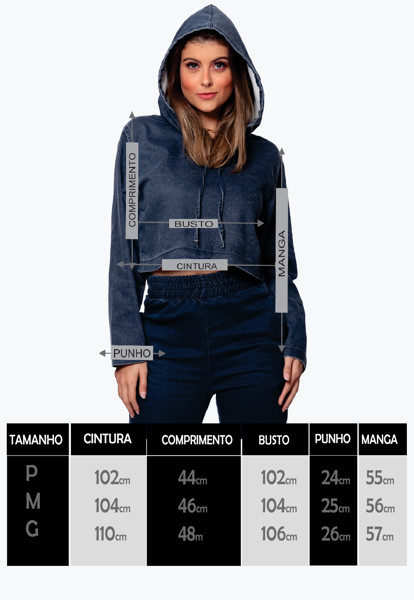 Blusa Cropped 7896 Azul Cor:azul;tamanho:p