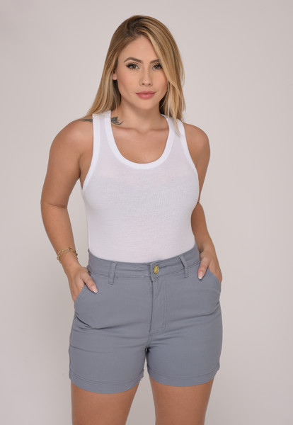 Shorts Feminino 7933  Sky Cor:sky;tamanho:36