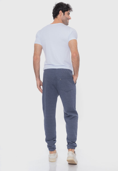 Calça Macaw 7859 Mescla Azul Moletom
