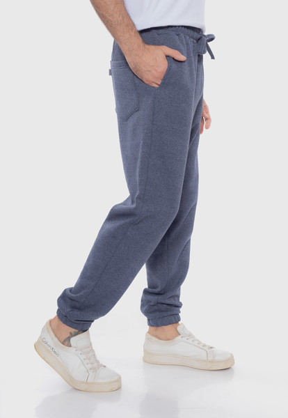 Calça Macaw 7859 Mescla Azul Moletom