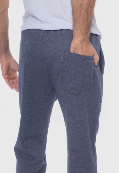 Calça Macaw 7859 Mescla Azul Moletom