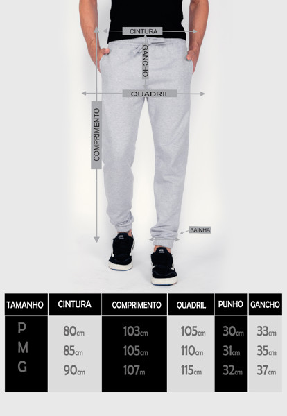 Calça Macaw 7859 Mescla Azul Moletom