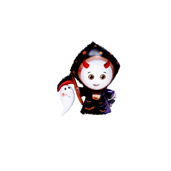 Balão Bruxinha Vampira ( 1 Unidade) (balão Decoração De Halloween) - Abobora