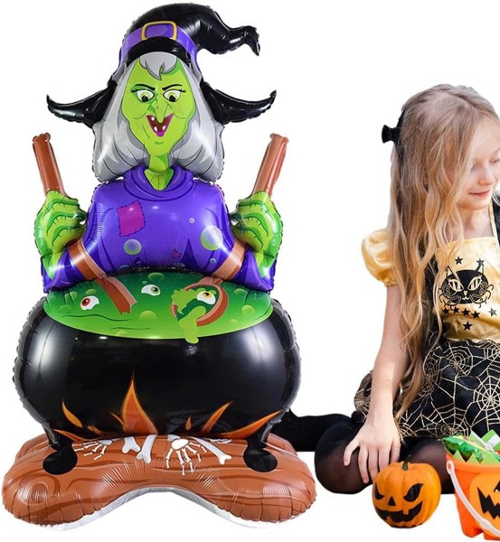 Balão Receita Decoração De Halloween - Bruxa Caldeirão 50 Un
