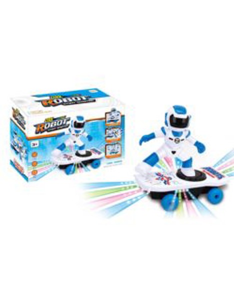 Brinca Brilha Skate Robô - Com Luz (1 Unidade)