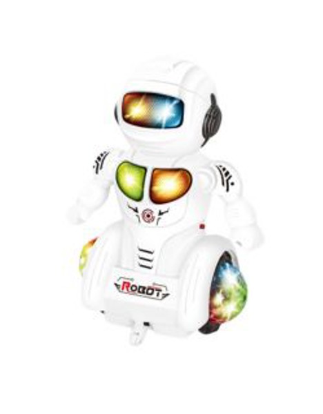 Brinca Brilha Robô Branco -com Luz (1 Unidade)