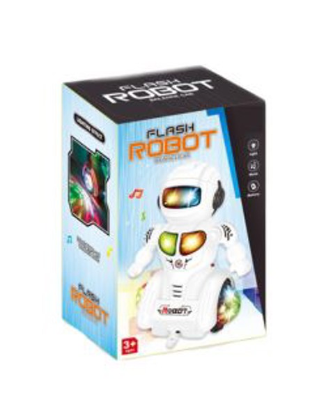Brinca Brilha Robô Branco -com Luz (1 Unidade)