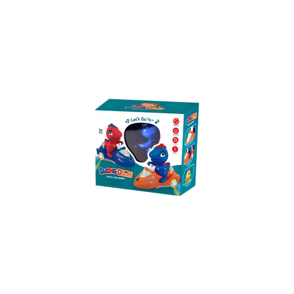 Brinca Brilha Passeio Dinossauro Com Jet-ski  (1 Unidade) - Azul