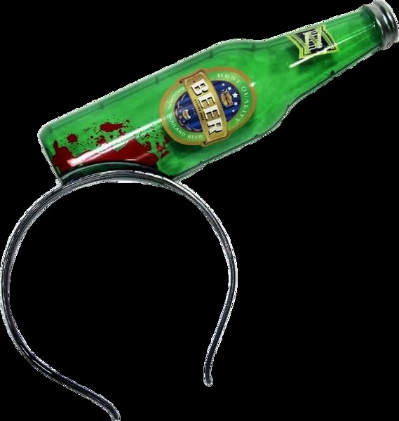 Arquinho Tiara Halloween Com Garrafa