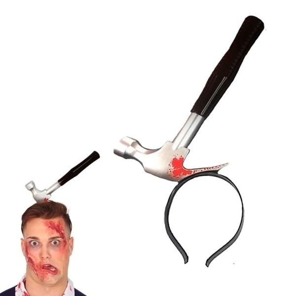 Arquinho Tiara Halloween Com Martelo