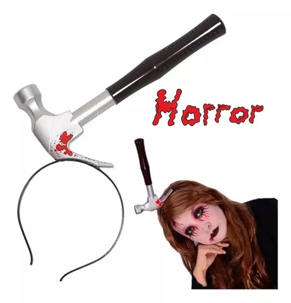 Arquinho Tiara Halloween Com Martelo