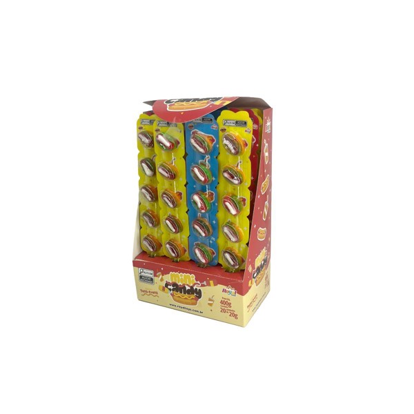 Bala De Goma De Gelatina Mini Candy - Display C/ 20 Unidades