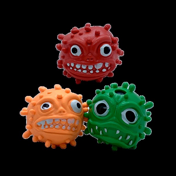 Vírus Squishy De Halloween Anti Stress - Display 12 Unidades