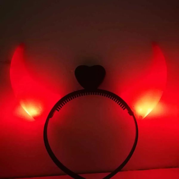 10 Arquinhos Diabinha Capetinha C/ Luz Halloween Carnaval