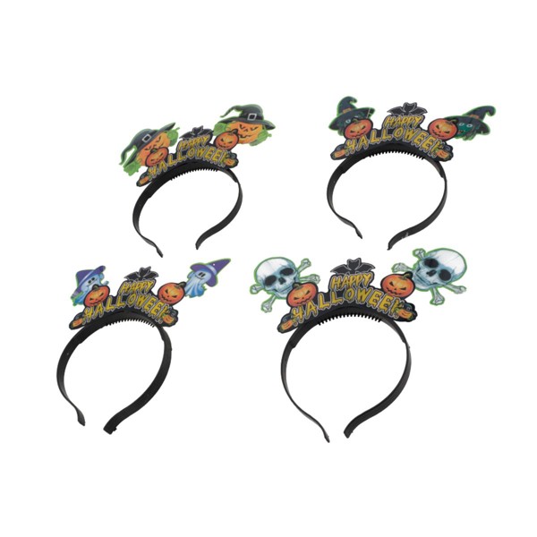 10 Arquinhos Halloween C/ Luz Abobora - Caveira - Fantasma