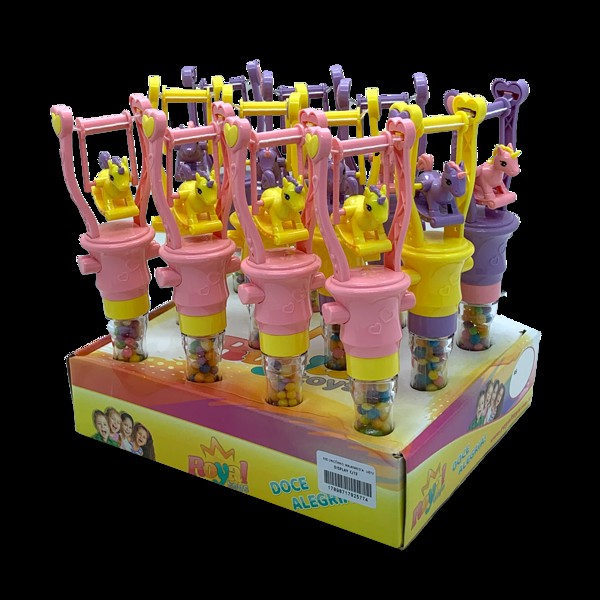 Unicórnio Malabarista C/ Balinhas Tutti Frutti - Cx C 12 Uni