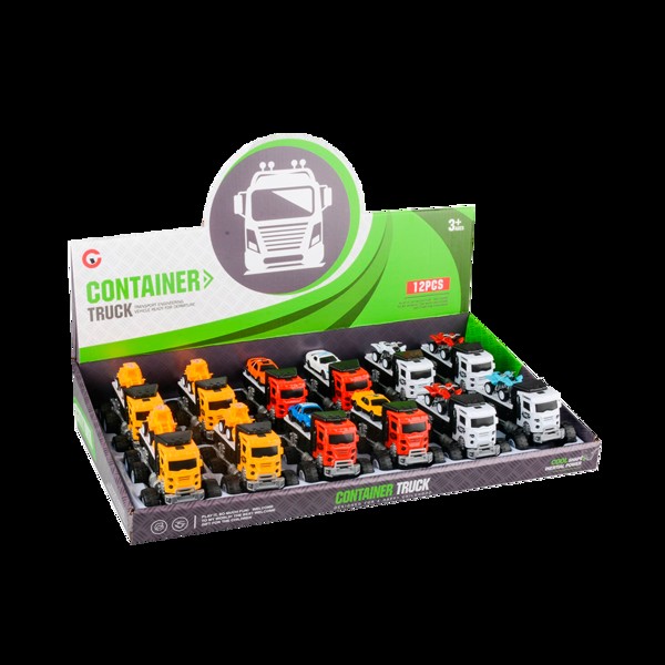Brinquedo Caminhão Pesadão - Caminhão Container 12 Unidades