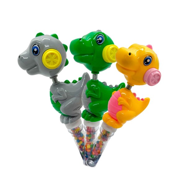 Baby Dino - Tubo De Balinhas Tutti Frutti - Display C/ 12 Unidades
